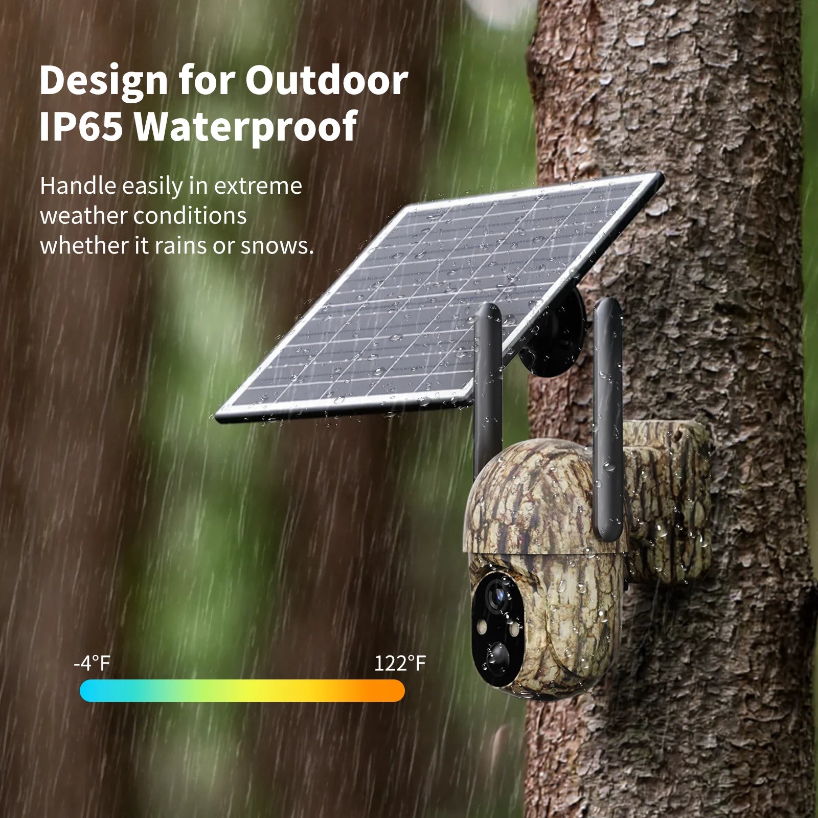 MovoVibe™ Elite 4G Solar Security Camera - 360° View