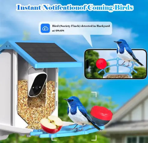 MovoVibe™ AI Smart Bird Feeder with HD Camera
