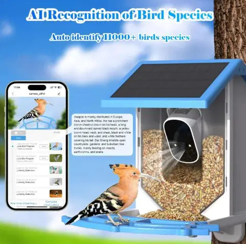 MovoVibe™ AI Smart Bird Feeder with HD Camera